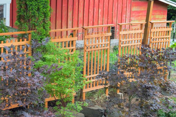 Wood Trellis Mounting in Monroe